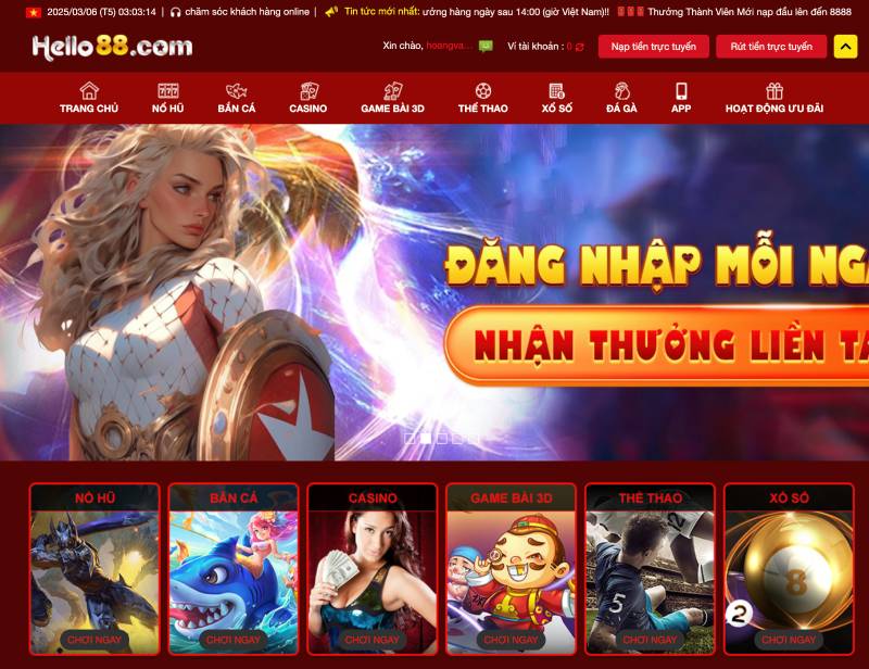 Hello88 - Cổng game nhà cái giải trí uy tín tại Châu Á 3 Giao Diện Thân Thiện